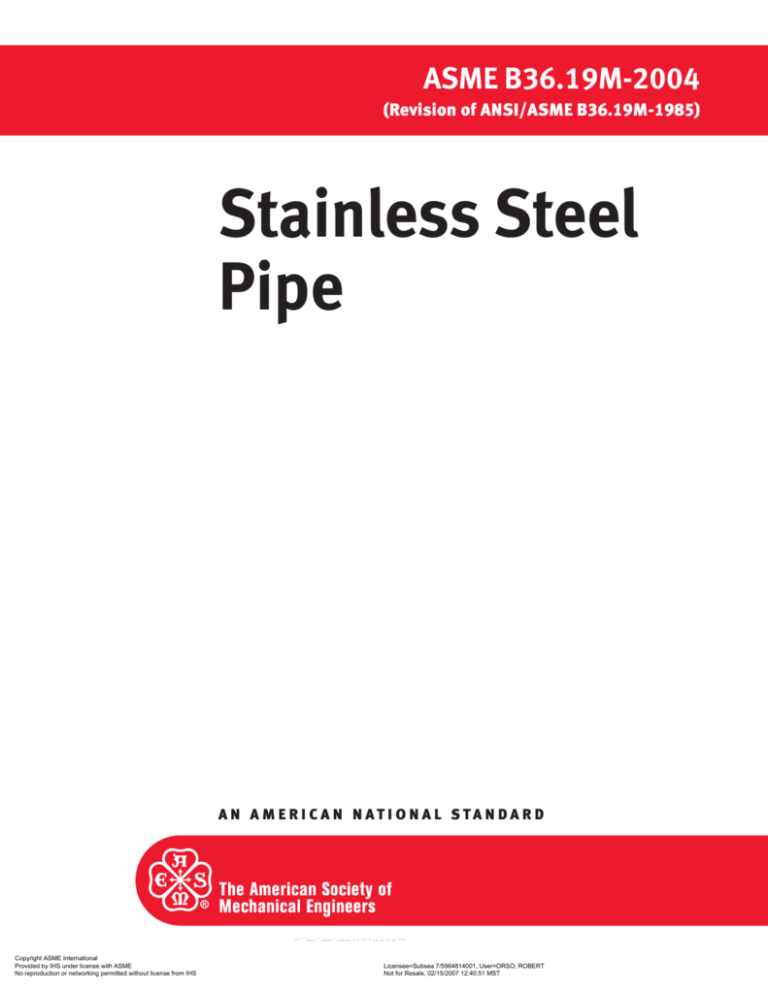 Stainless Steel Pipe