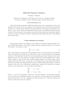 Differential Equations (Ordinary)