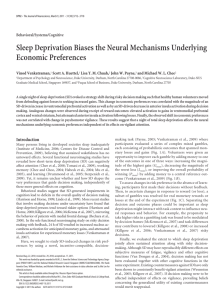 Sleep Deprivation Biases the Neural Mechanisms Underlying