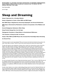 Sleep and Dreaming - Semel Institute for Neuroscience and Human