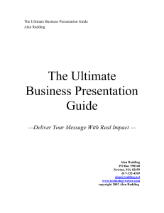 The Ultimate Business Presentation Guide