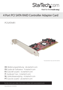 4 Port PCI SATA RAID Controller Adapter Card