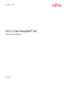 MegaRAID SAS Device Driver Installation User Guide