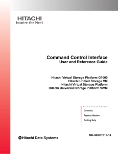 Hitachi Command Control Interface User and Reference Guide