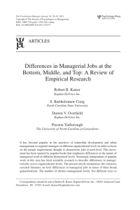 Kaiser et al 2011-MGT job differences