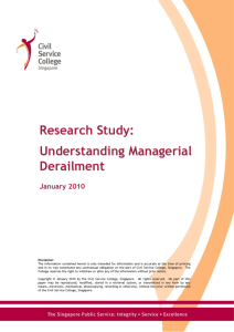Understanding Managerial Derailment Cover