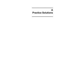 A Practice Solutions