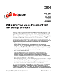 Optimizing Your Oracle Investment with IBM Storage Solutions