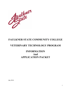 FAULKNER STATE COMMUNITY COLLEGE VETERINARY