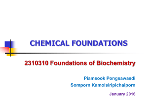 CHEMICAL FOUNDATIONS