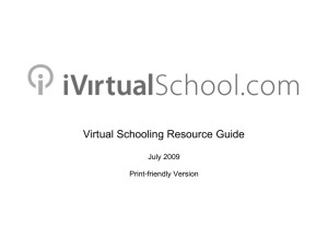 Virtual Schooling Resource Guide