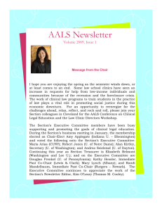 AALS Newsletter - April 2009