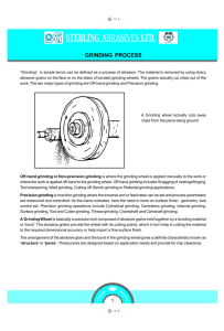 Wheel Selection - Sterling Abrasives Ltd.