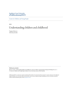 Understanding children and childhood