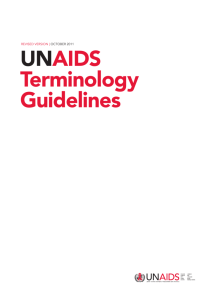 UNAIDS | Terminology Guidelines, October 2011