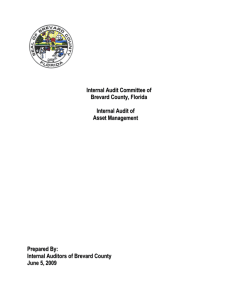 Asset Management Audit Report 6-24-2009