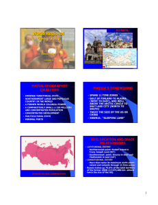 World Geography – Russia