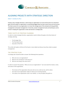 ALIGNING PROJECTS WITH STRATEGIC DIRECTION