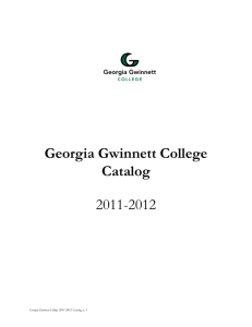Georgia Gwinnett College Catalog 2011-2012