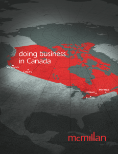 doing business in Canada