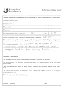 Example extended essay 2013