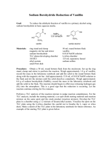 Sodium Borohydride Reduction of Vanillin