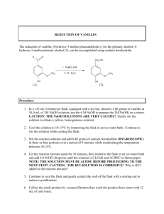 Reduction and Esterification of Vanillin