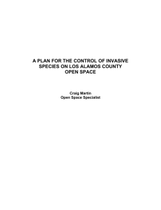 Los Alamos Invasive Species Plan