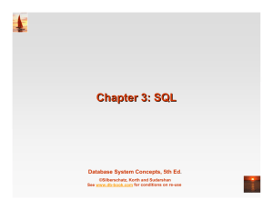 Chapter 4: SQL