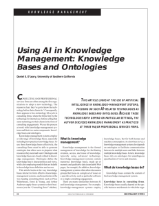 Knowledge Bases and Ontologies