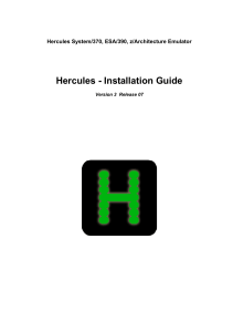 Hercules V3.07.0 - Installation Guide - HEIG030700-01