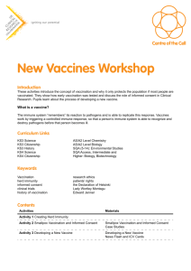 New Vaccines Workshop