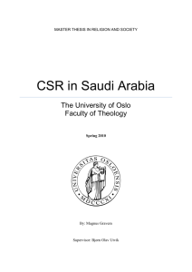 CSR in Saudi Arabia - DUO