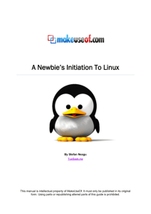 A Newbie's Initiation To Linux