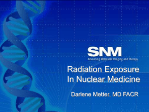 Radiation Exposure in Nuclear Medicine