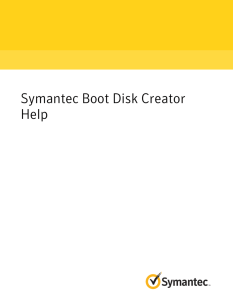 Symantec Boot Disk Creator Help