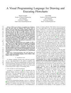 A Visual Programming Language for Drawing and Executing