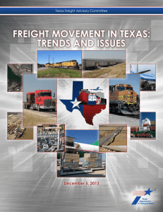 freight movement in texas: trends and issues