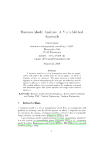 Business Model Analysis: A Multi-Method Approach