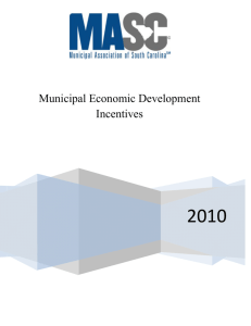 Municipal Economic Development Incentives