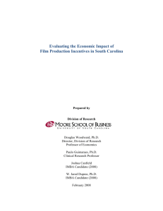 Evaluating the Economic Impact of Film Production Incentives in
