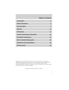 Table of contents