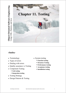 Chapter 11. Testing
