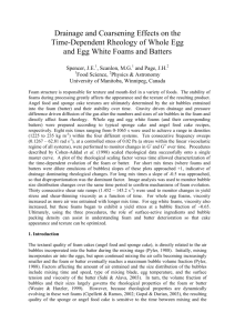 Structural Effects on the Rheology of Whole Egg and Egg White