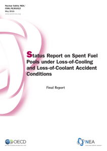 Status Report on Spent Fuel Pools under Loss-of
