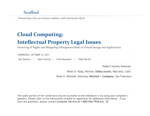 Cloud Computing: Intellectual Property Legal Issues
