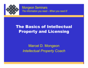The Basics Of Intellectual Property And Licensing