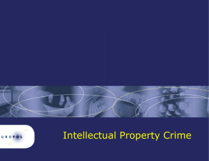 Intellectual Propert Intellectual Property Crime