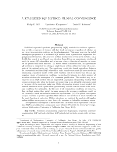a stabilized sqp method: global convergence
