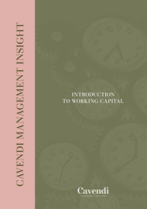 Introduction to Working Capital